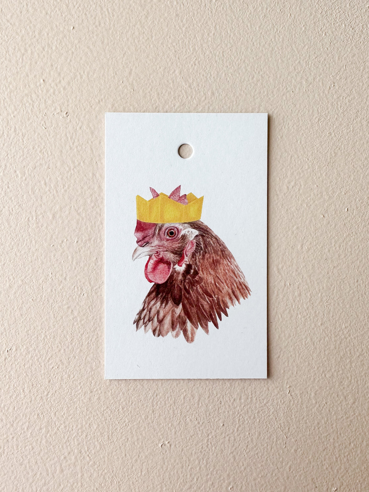 Crumpet the Chicken Present Tag