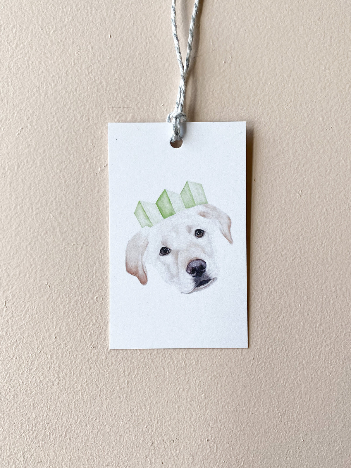 Ginny the Golden Retriever Present Tag
