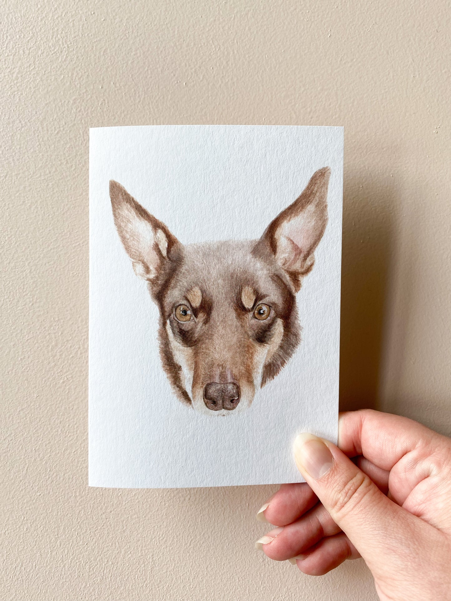 Luna the Australian Kelpie Card