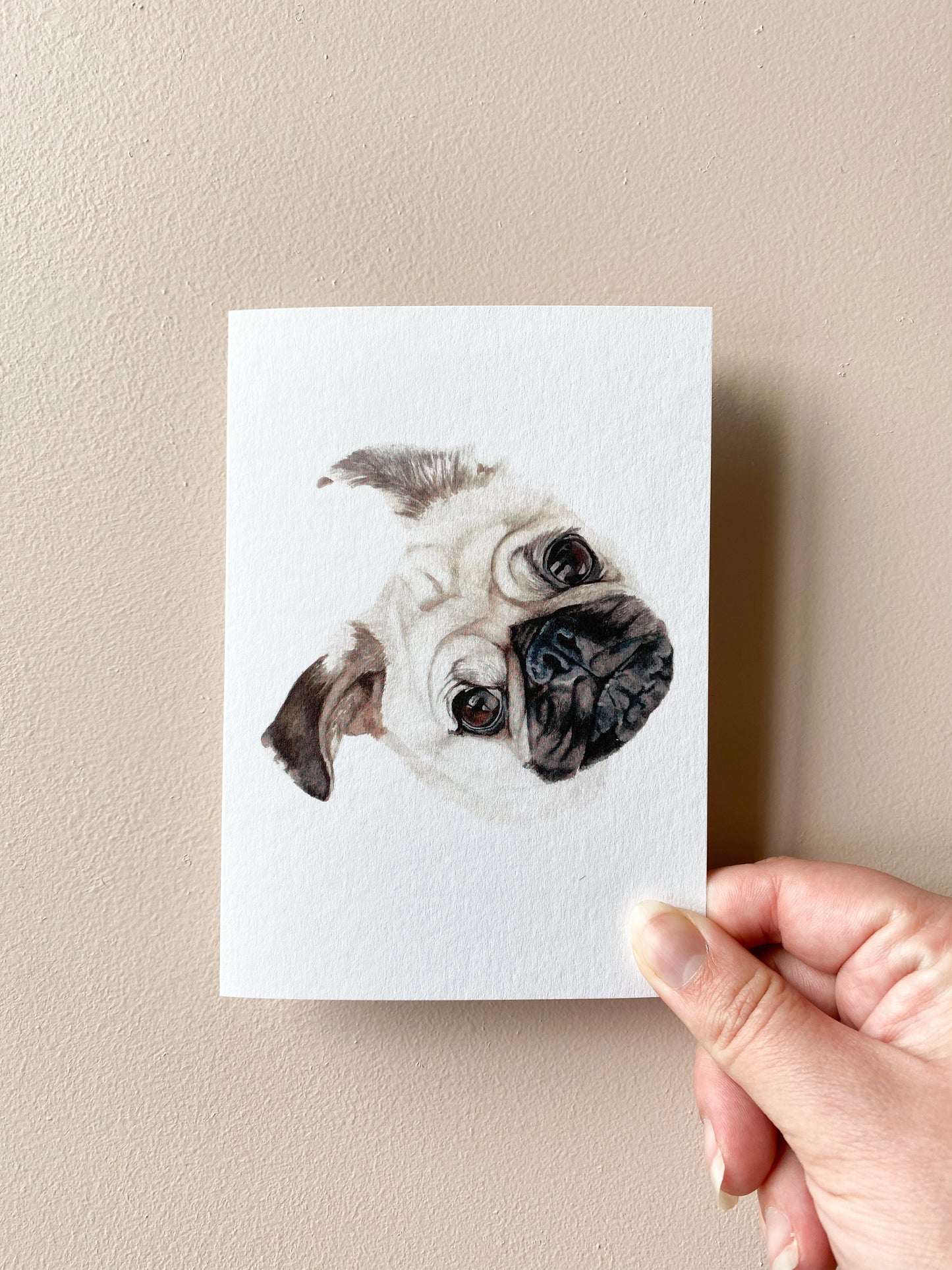 Morgan the Pug Card