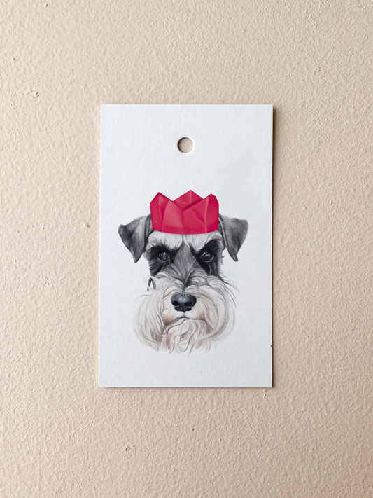 Pip the Schnauzer Gift Tag