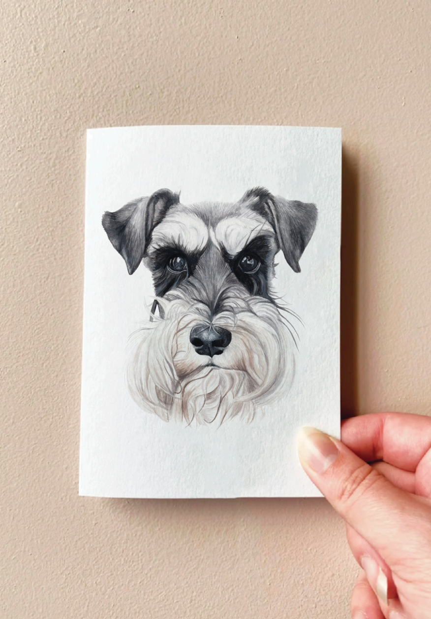 Pip the Schnauzer Card