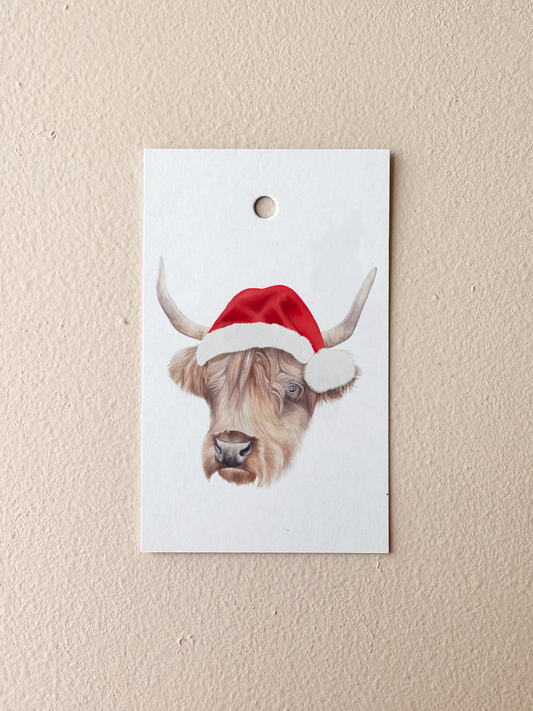 Ralphy the Higland Cow Gift Tag