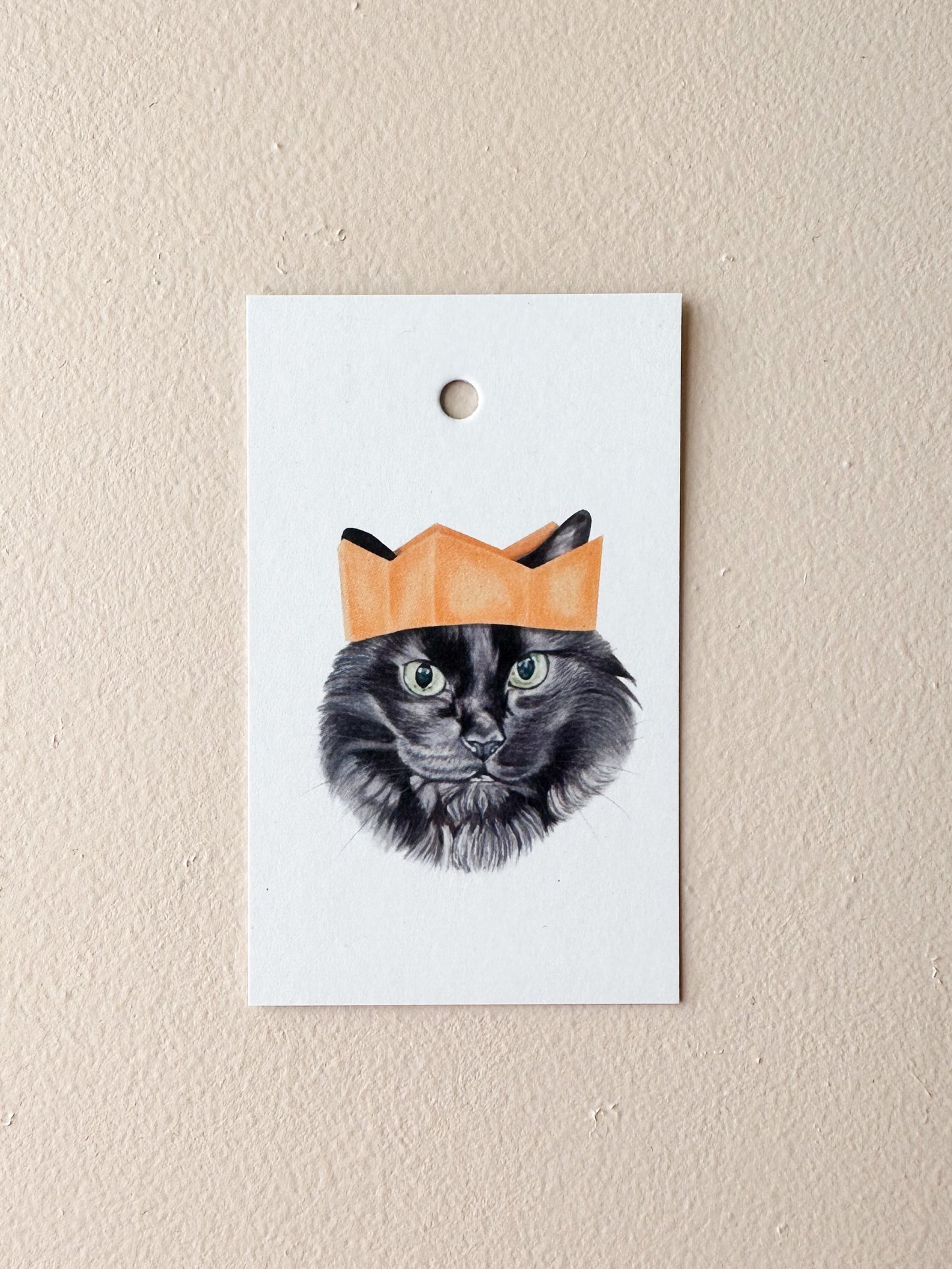 Kallix the Black Cat Present Tag