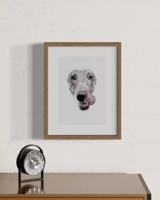 Gretzky the Greyhound Print