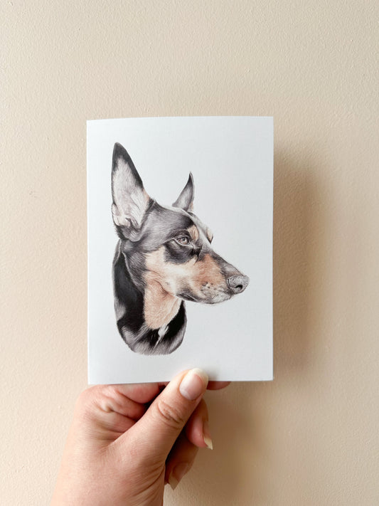 Dusty the Kelpie Card