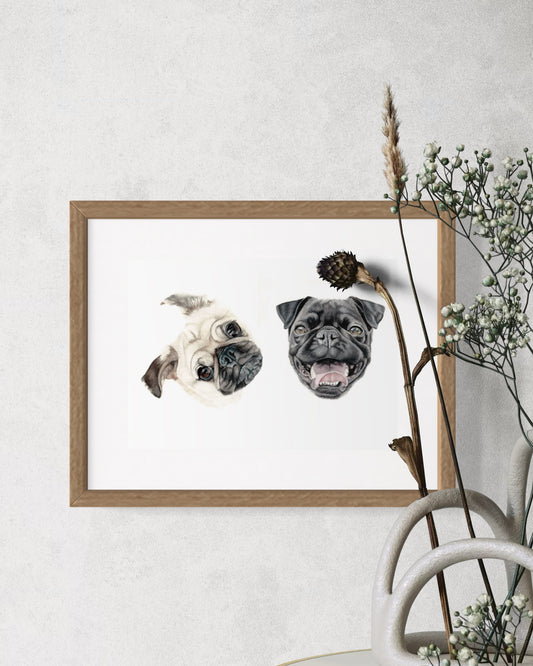 Cheeky Pug Print