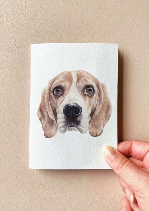 Florence the Beagle Card