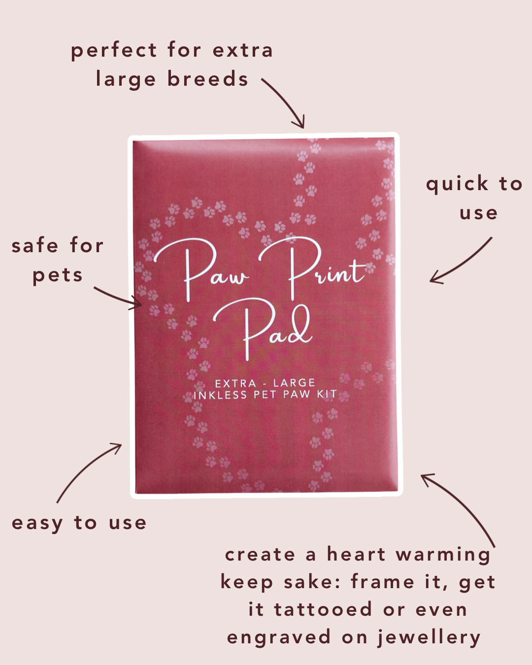 Extra Large No Mess Inkless Paw Print Kit