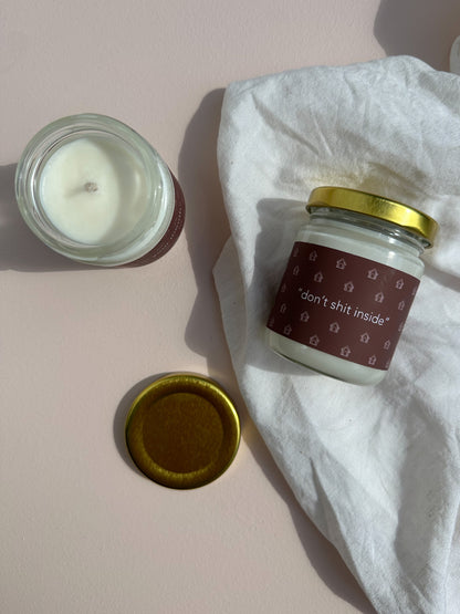 Don't Shit Inside Candle