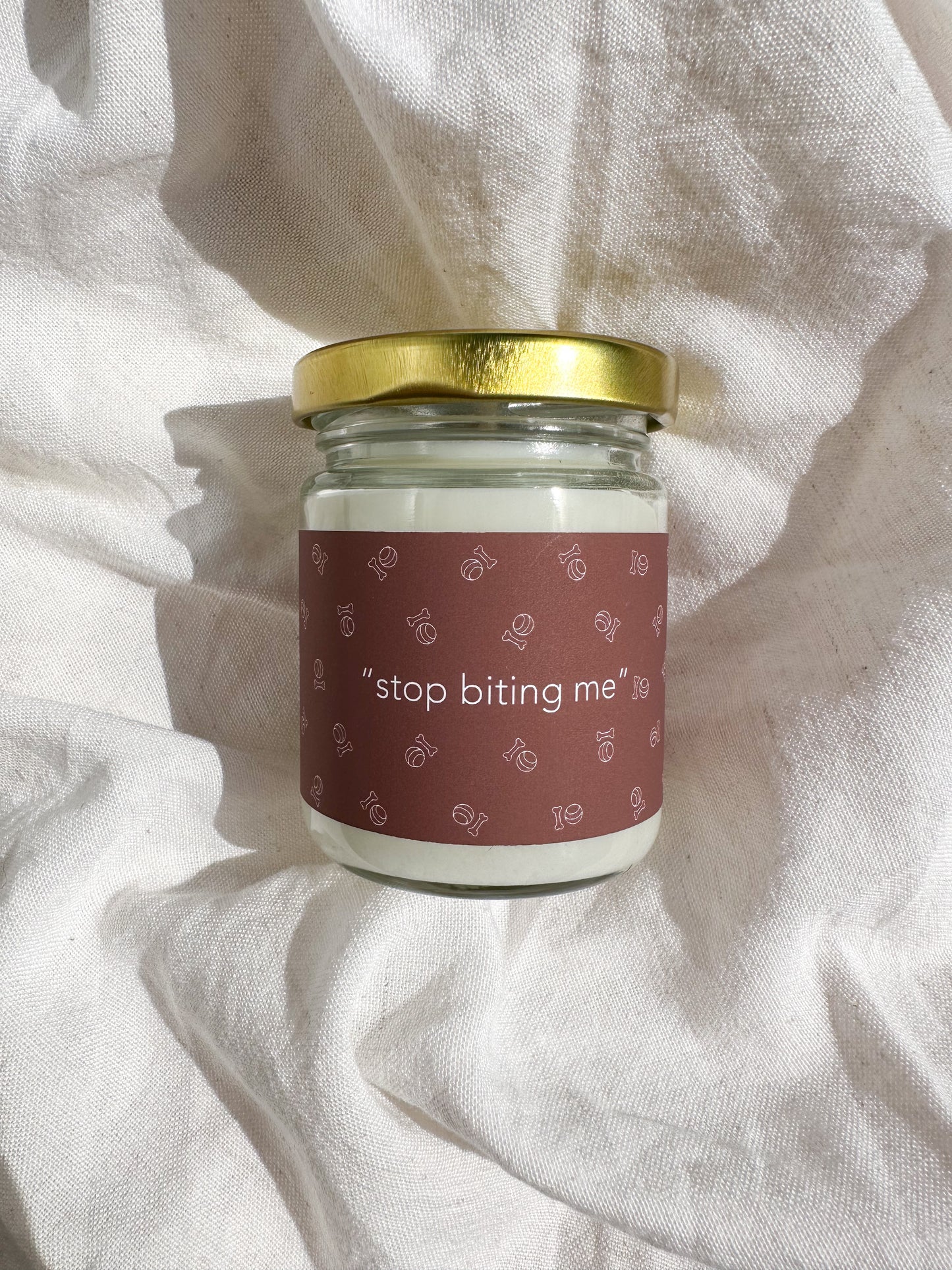 Stop Biting Me Candle