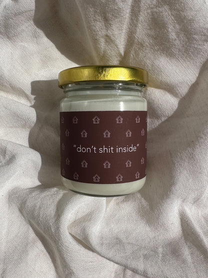 Don't Shit Inside Candle