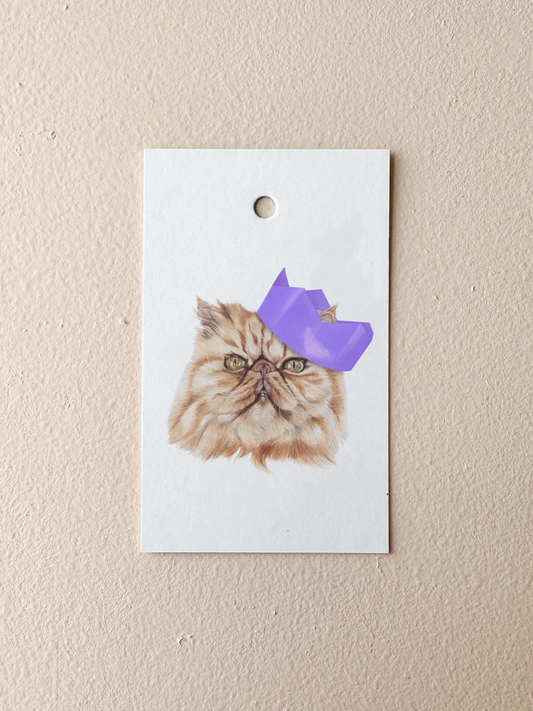 Crookshanks the Persian Gift Tag