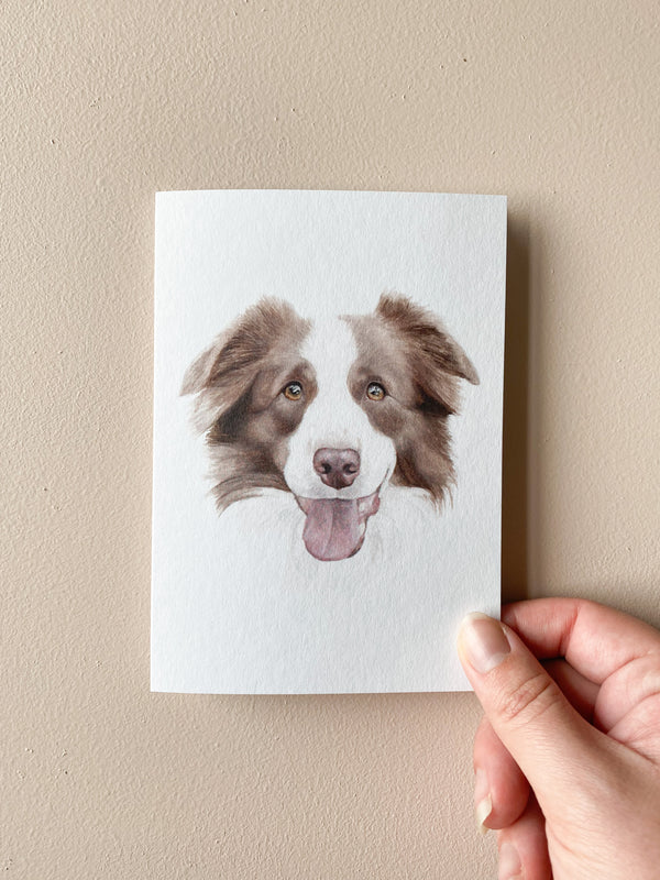 Tully the Border Collie Card