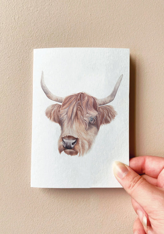 Ralphy the Highland Cow Card