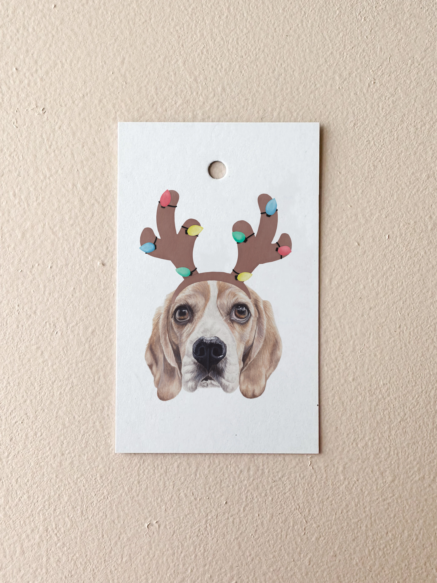 Florence the Beagle Gift Tag