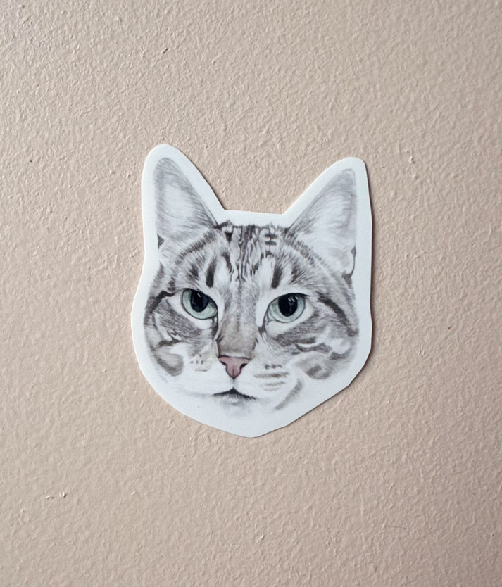 Poppy the Tabby Sticker – Annalise Paints