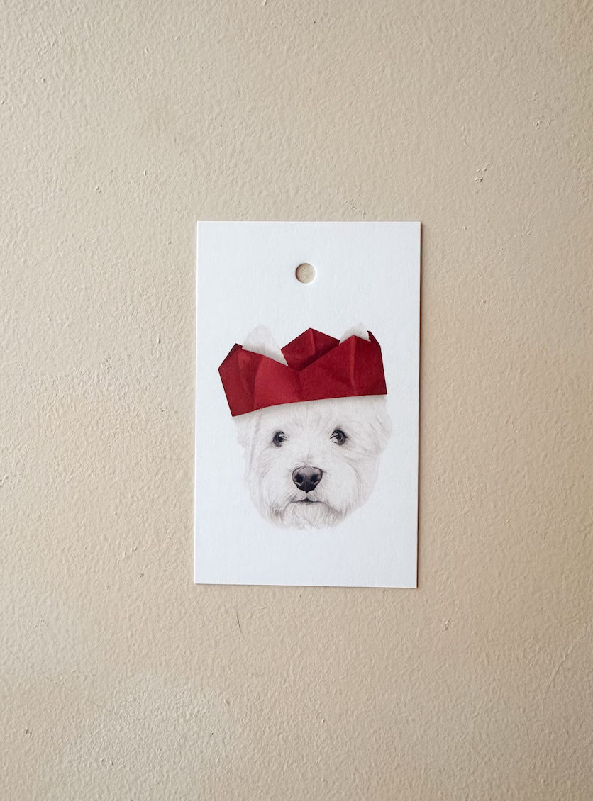 Angus the Westie Present Tag