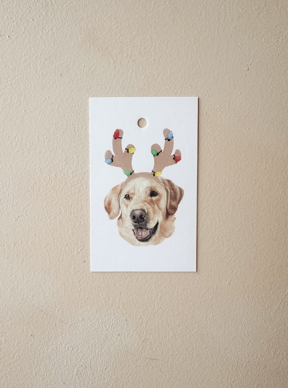 Lotus the Labrador Present Tag