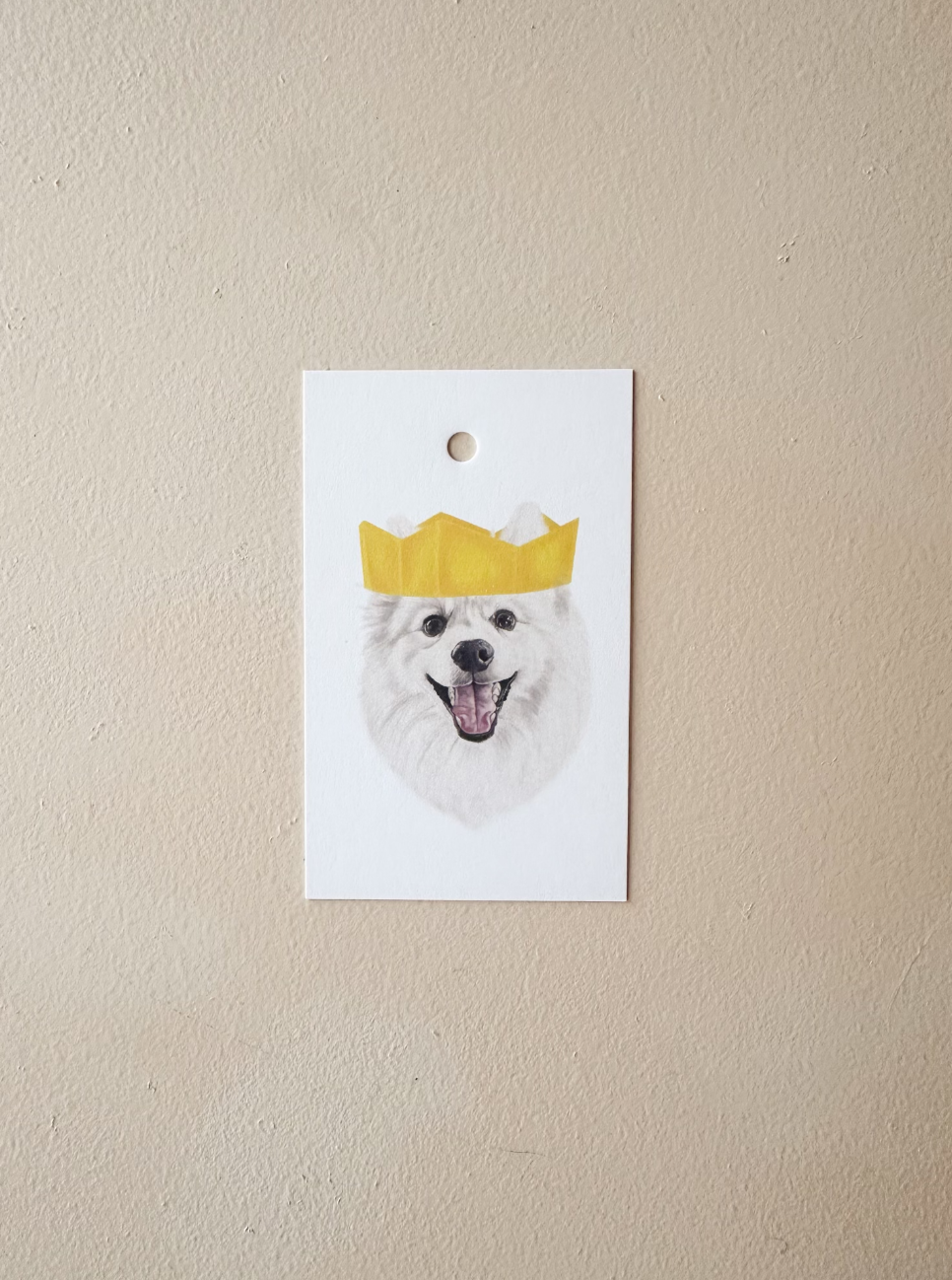 Yuki the Spitz Present Tag