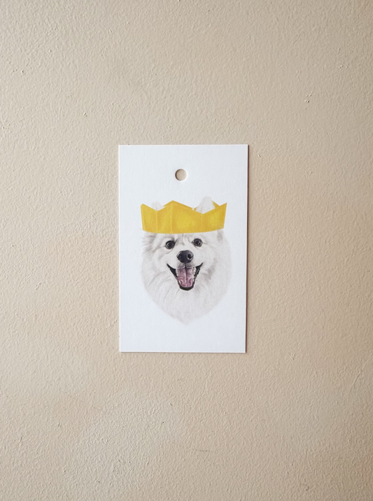 Yuki the Spitz Present Tag