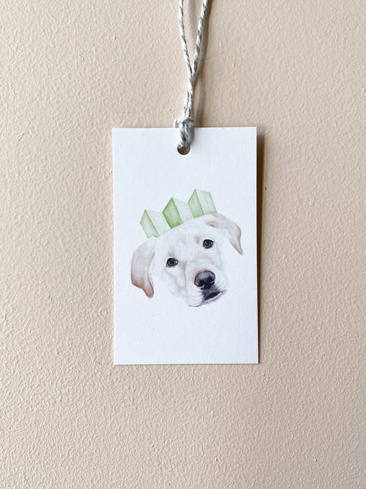 Ginny the Golden Retriever Present Tag