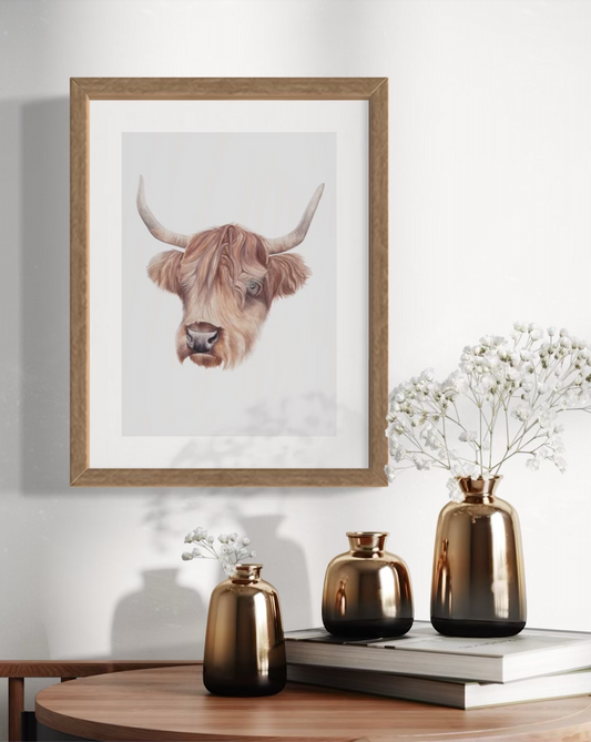 Ralphy the Highland Cow Print