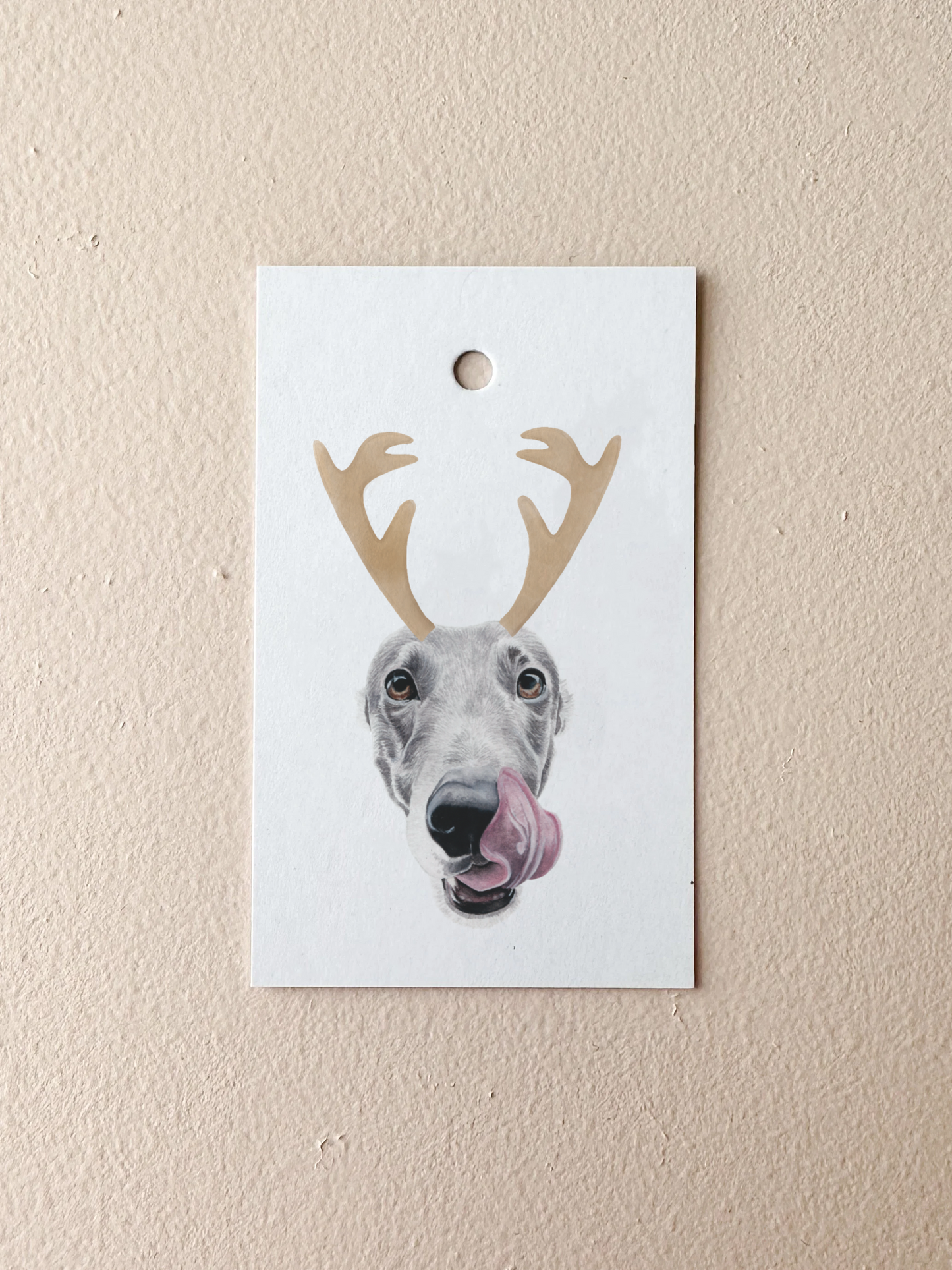 Gretzky the Greyhound Present Tag