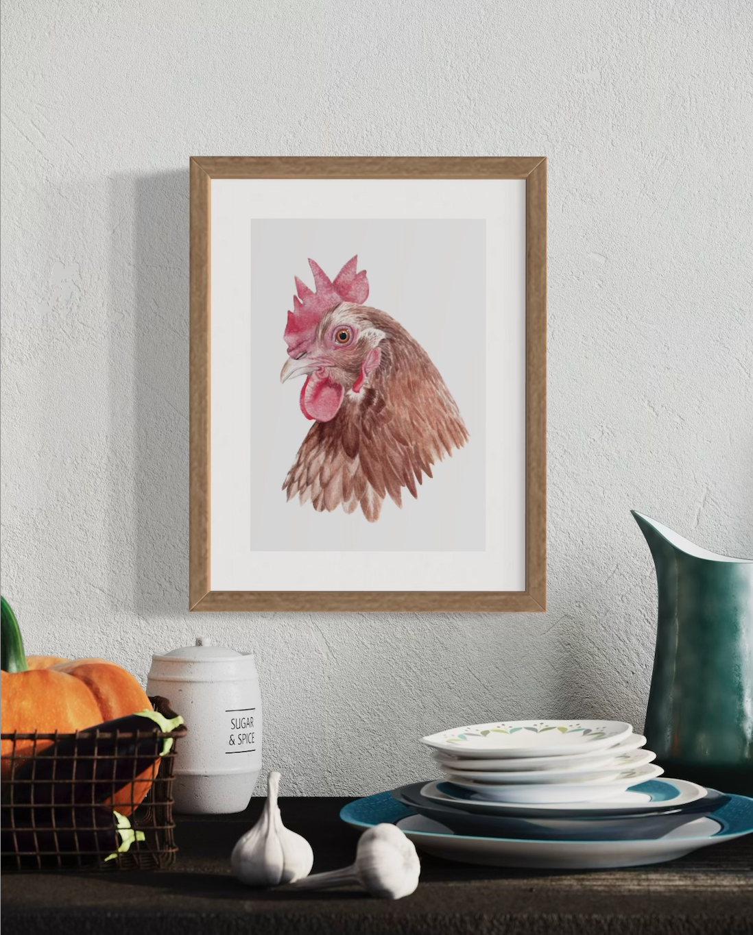 Crumpet the Chicken Print