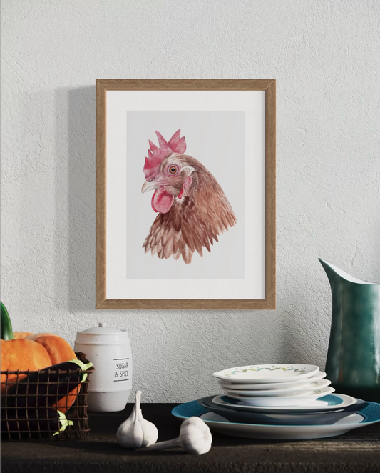 Crumpet the Chicken Print