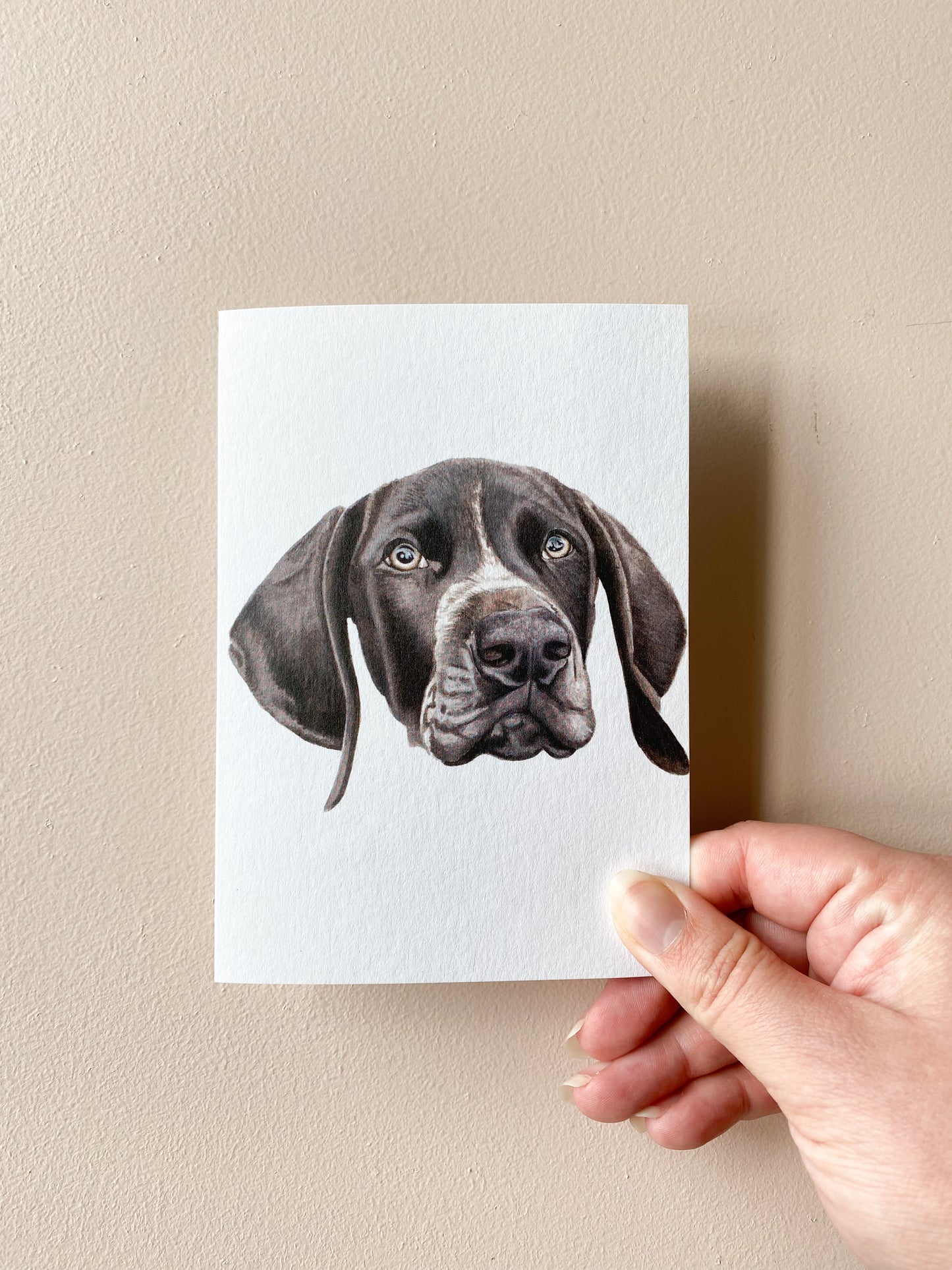 Dusty the German Short Haired Pointer Card