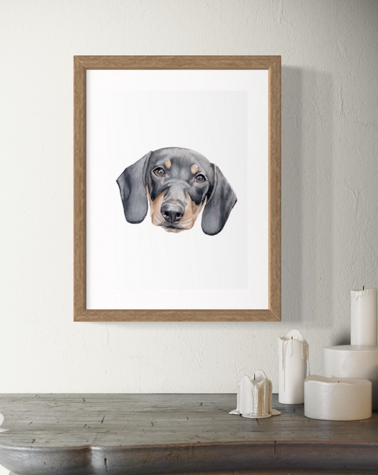 Roger the Sausage Dog Print