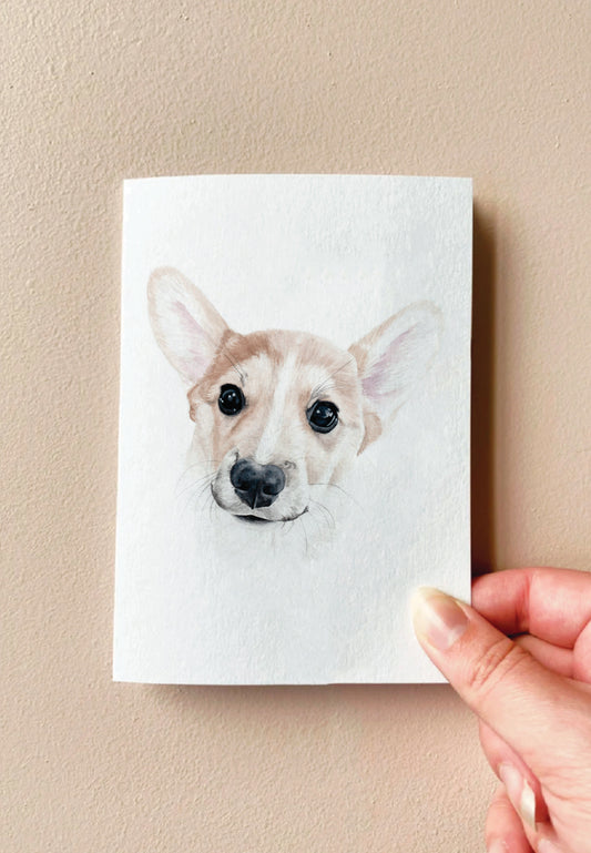 Butter the Corgi Card