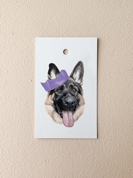 Koda the German Shepherd Gift Tag