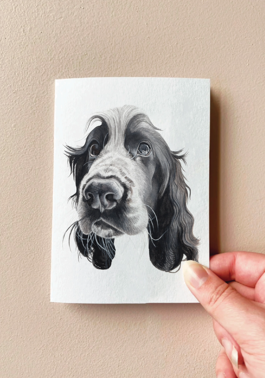Bently The Cocker Spaniel Card