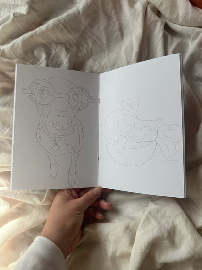 Meow Woof Colour Pet Inspired Colouring Book