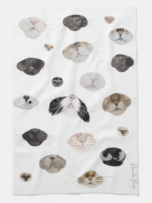 Boops & Snoots  Cat Tea Towel